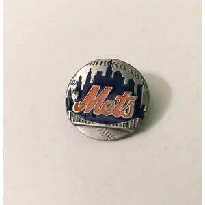 Vintage New York Mets Baseball MLB Ball Shape  Pin